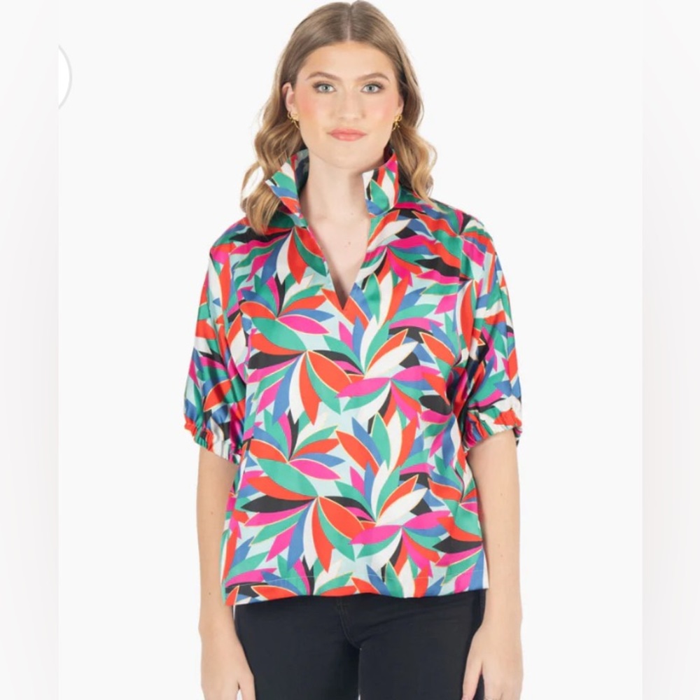 poppy top in poinsettia